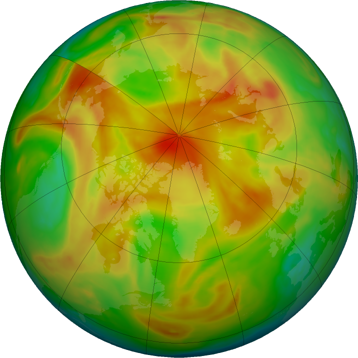 Arctic ozone map for 28 April 2023